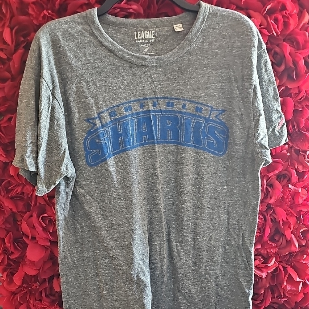 League Gray Sharks Graphic T-Shirt